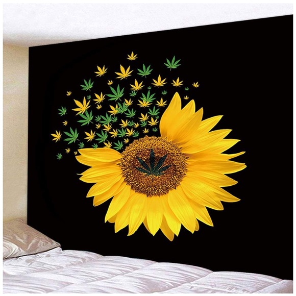 Sunflower Wall Hanging Tapestry, 60x40 - Picture 2 of 3